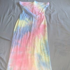 Strapless summer dress